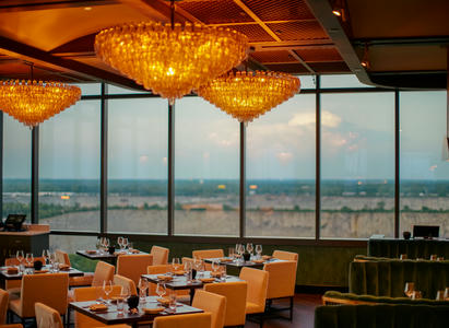 Restaurant skyline view at Wind Creek Chicago Southland